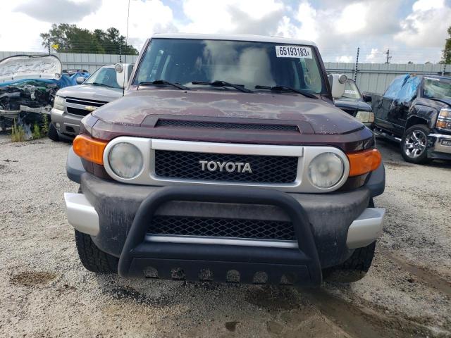 JTEBU11F470086361 - 2007 TOYOTA FJ CRUISER BURGUNDY photo 5