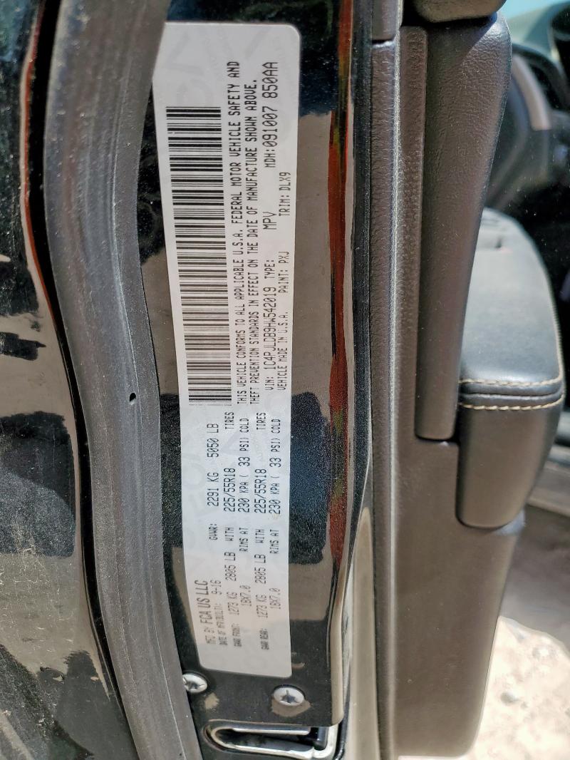 1C4PJLDB9HW542019 - 2017 JEEP CHEROKEE LIMITED 黑色 照片 13