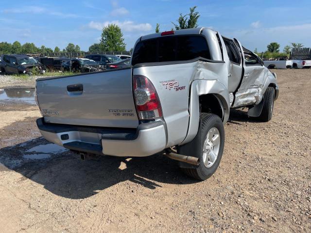 5TEJU4GN5AZ688838 - 2010 TOYOTA TACOMA DOUBLE CAB PRERUNNER SILVER photo 4