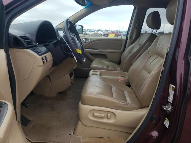 5FNRL3H74AB058486 - 2010 HONDA ODYSSEY EXL BURGUNDY photo 7