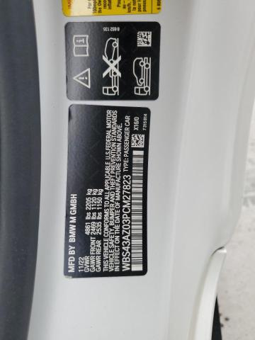 WBS43AZ03PCM27823 - 2023 BMW M4 COMPETITION Beyaz fotoğraf 12