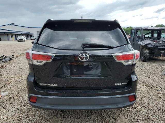 5TDJKRFH2ES048863 - 2014 TOYOTA HIGHLANDER XLE შავი ფოტო 6