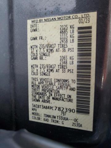 5N1BT3AB4PC782390 - 2023 NISSAN ROGUE S GRAY photo 14