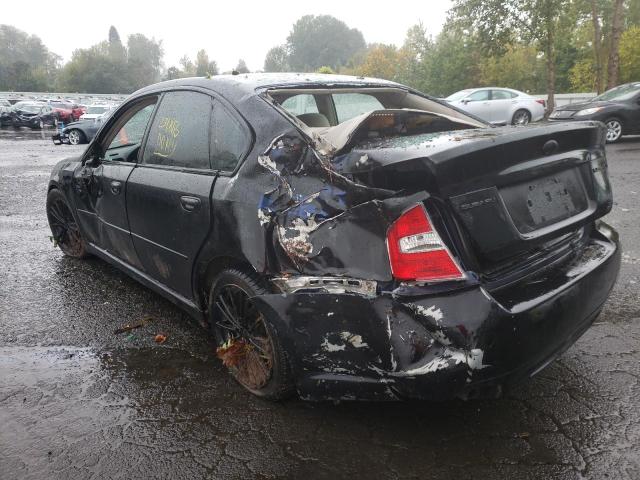 4S3BL626467208161 - 2006 SUBARU LEGACY 2.5I LIMITED BLACK photo 3