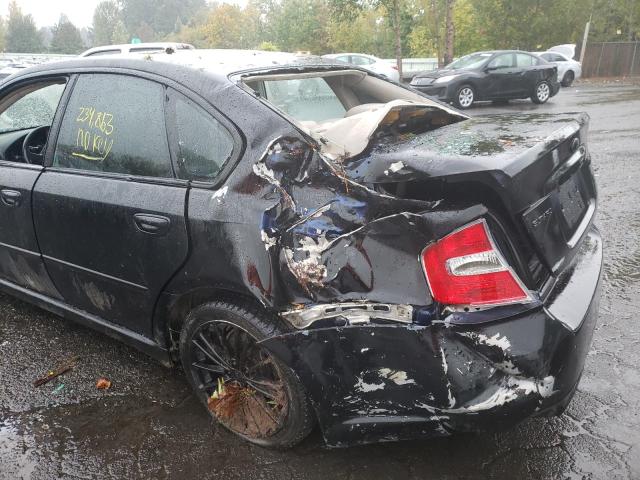 4S3BL626467208161 - 2006 SUBARU LEGACY 2.5I LIMITED BLACK photo 9