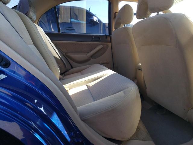 1HGES16344L004940 - 2004 HONDA CIVIC DX VP أزرق صورة 10