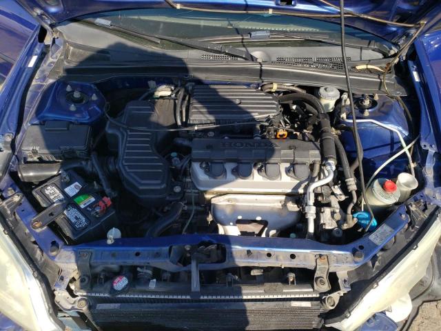 1HGES16344L004940 - 2004 HONDA CIVIC DX VP أزرق صورة 11