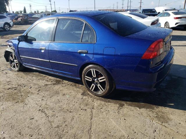 1HGES16344L004940 - 2004 HONDA CIVIC DX VP أزرق صورة 2
