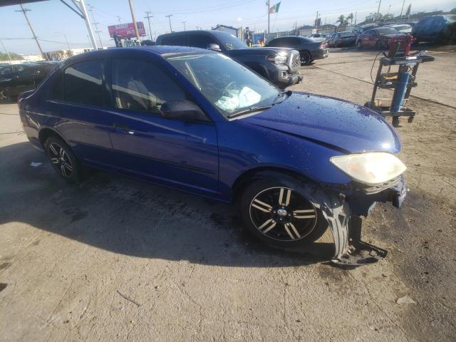 1HGES16344L004940 - 2004 HONDA CIVIC DX VP أزرق صورة 4