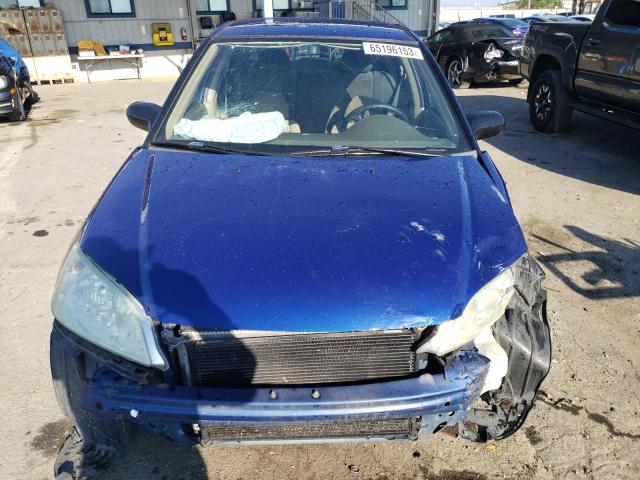 1HGES16344L004940 - 2004 HONDA CIVIC DX VP أزرق صورة 5