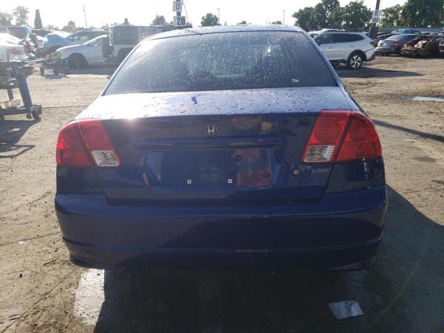 1HGES16344L004940 - 2004 HONDA CIVIC DX VP أزرق صورة 6