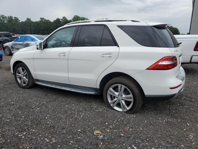 4JGDA5HB1FA450224 - 2015 MERCEDES-BENZ ML 350 4MATIC WHITE photo 2