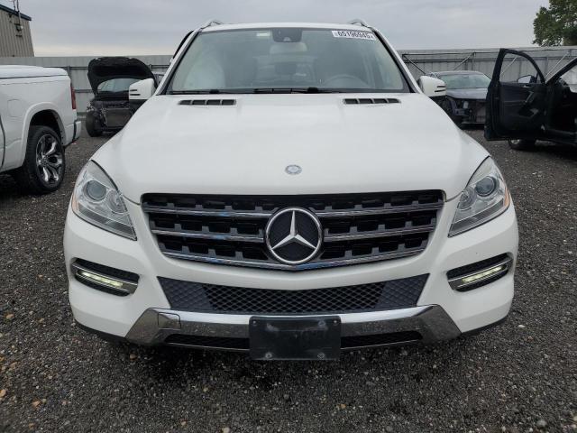 4JGDA5HB1FA450224 - 2015 MERCEDES-BENZ ML 350 4MATIC WHITE photo 5