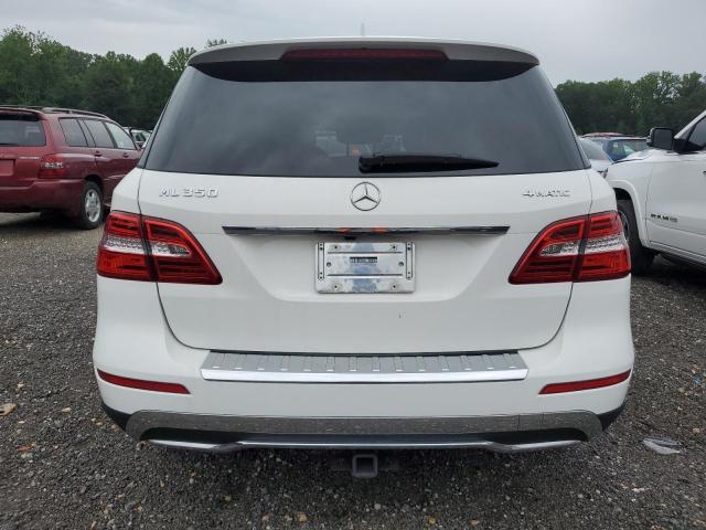 4JGDA5HB1FA450224 - 2015 MERCEDES-BENZ ML 350 4MATIC WHITE photo 6