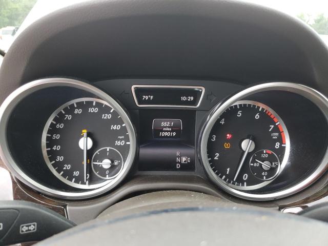 4JGDA5HB1FA450224 - 2015 MERCEDES-BENZ ML 350 4MATIC WHITE photo 9