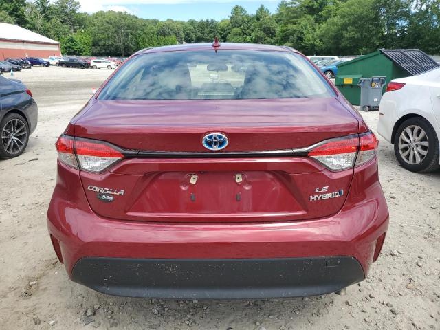 JTDBCMFE8PJ000262 - 2023 TOYOTA COROLLA LE RED photo 6