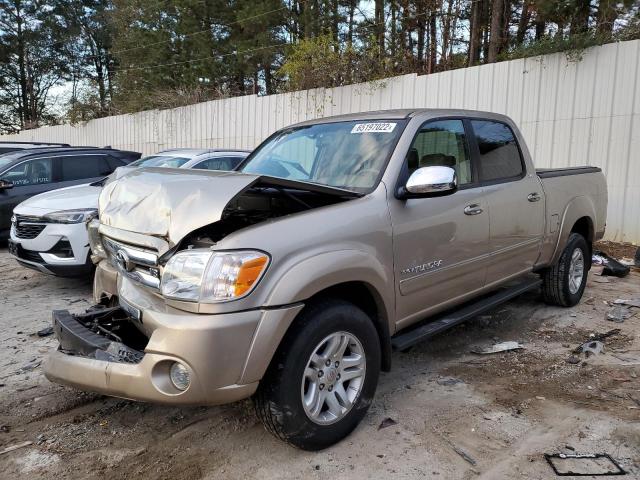 5TBET34186S546142 - 2006 TOYOTA TUNDRA DOUBLE CAB SR5 TAN photo 1