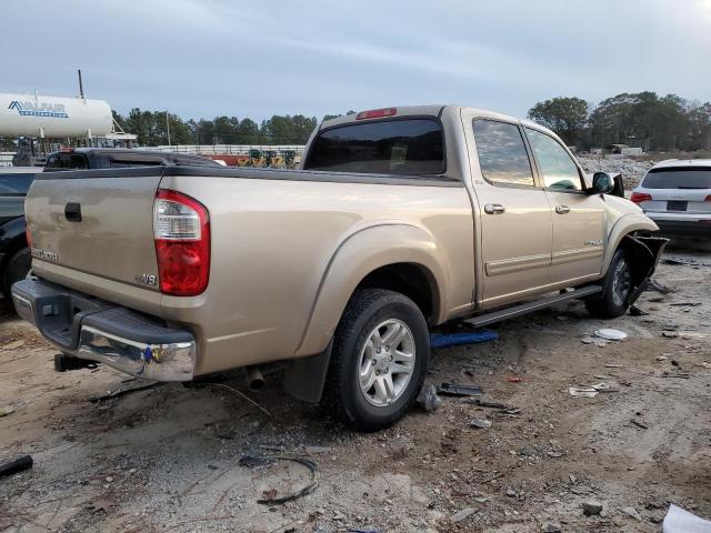 5TBET34186S546142 - 2006 TOYOTA TUNDRA DOUBLE CAB SR5 TAN photo 3