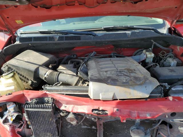 5TFRY5F12AX084926 - 2010 TOYOTA TUNDRA DOUBLE CAB SR5 RED photo 11
