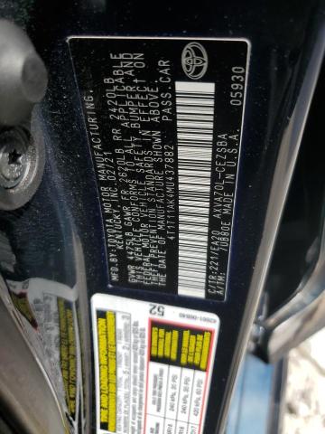 4T1T11AK4MU437882 - 2021 TOYOTA CAMRY SE 黑色 照片 12