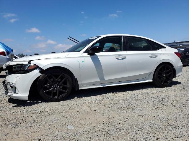 2HGFE2F57NH603137 - 2022 HONDA CIVIC SPORT WHITE photo 1