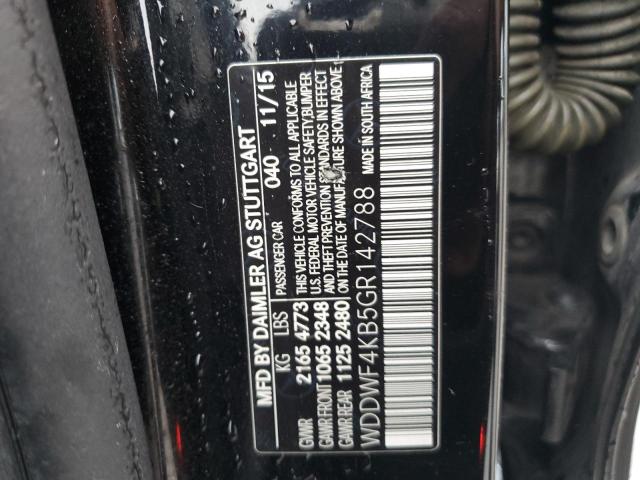 WDDWF4KB5GR142788 - 2016 MERCEDES-BENZ C 300 4MATIC BLACK photo 12