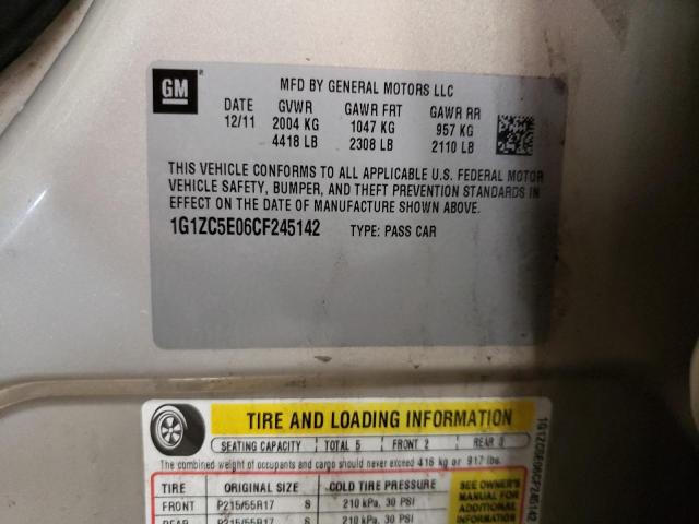 1G1ZC5E06CF245142 - 2012 CHEVROLET MALIBU 1LT 金色 照片 13