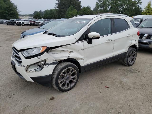 MAJ6P1WL7JC196487 - 2018 FORD ECOSPORT TITANIUM WHITE photo 1