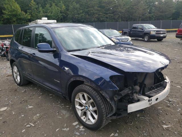 5UXWX7C55E0E78638 - 2014 BMW X3 XDRIVE35I BLUE photo 4