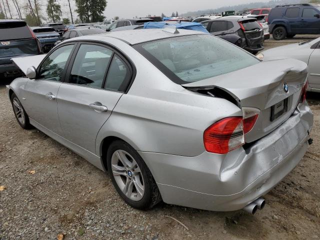 WBAVC93528K040117 - 2008 BMW 328 XI SILVER photo 2