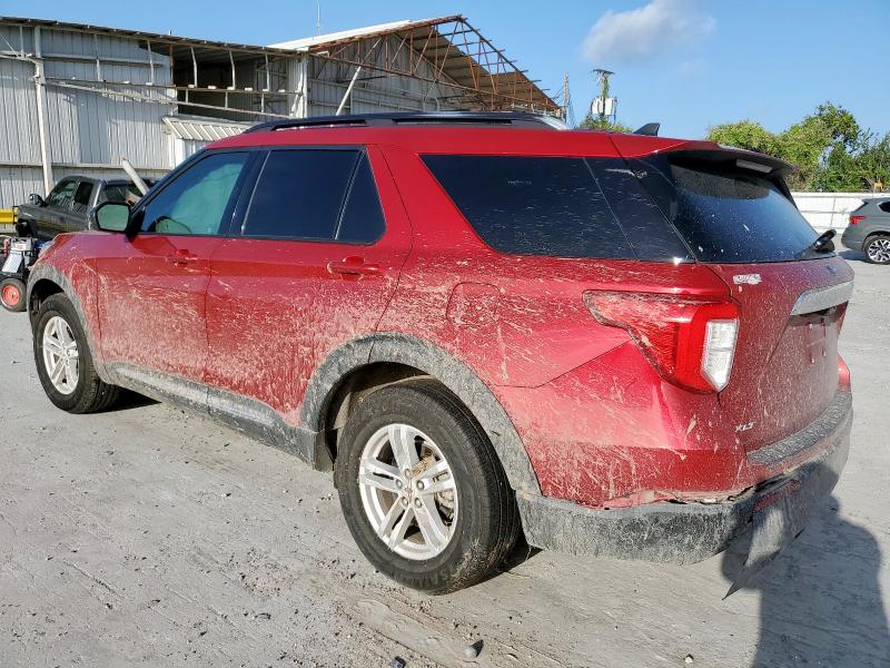 1FMSK7DH3MGA94962 - 2021 FORD EXPLORER XLT RED photo 2