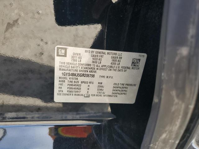 1GYS4BKJ5GR206798 - 2016 CADILLAC ESCALADE LUXURY Qara foto 13