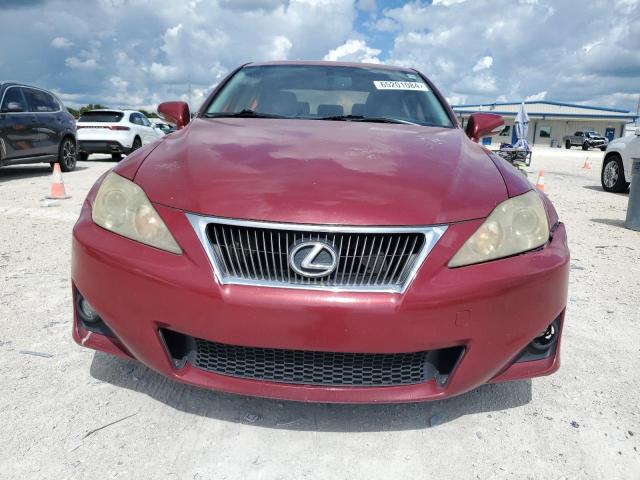 JTHBF5C21B5140659 - 2011 LEXUS IS 250 MAROON photo 5