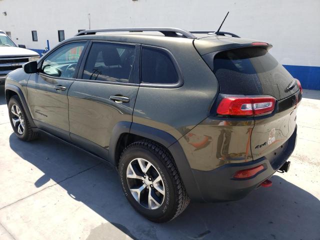 1C4PJMBS3FW703731 - 2015 JEEP CHEROKEE TRAILHAWK GREEN photo 2