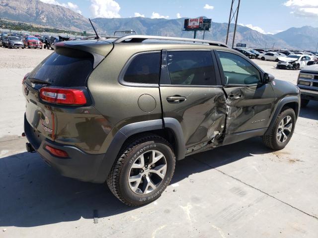 1C4PJMBS3FW703731 - 2015 JEEP CHEROKEE TRAILHAWK GREEN photo 3