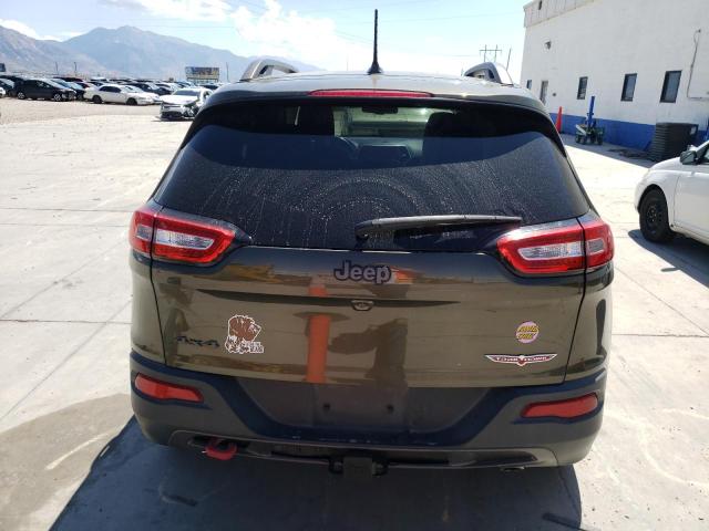 1C4PJMBS3FW703731 - 2015 JEEP CHEROKEE TRAILHAWK GREEN photo 6