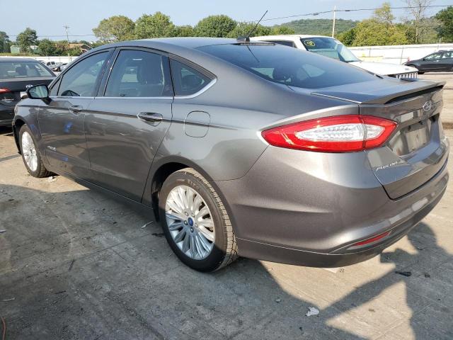 3FA6P0LU1ER219227 - 2014 FORD FUSION SE HYBRID GRAY photo 2