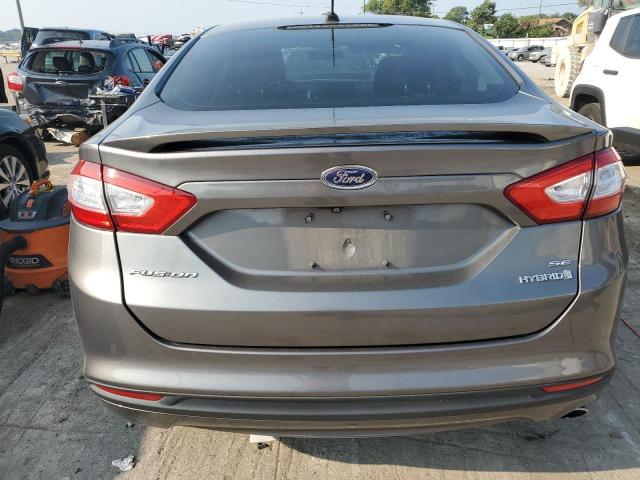 3FA6P0LU1ER219227 - 2014 FORD FUSION SE HYBRID GRAY photo 6