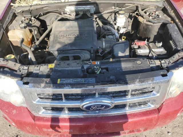 1FMCU0DG3BKA49754 - 2011 FORD ESCAPE XLT RED photo 12