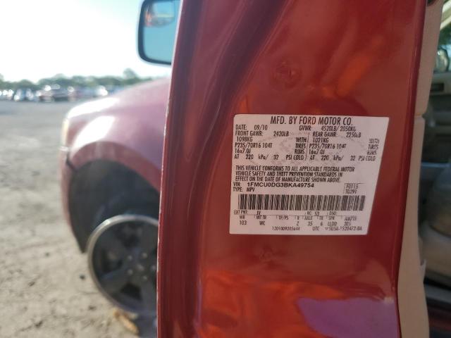 1FMCU0DG3BKA49754 - 2011 FORD ESCAPE XLT RED photo 13