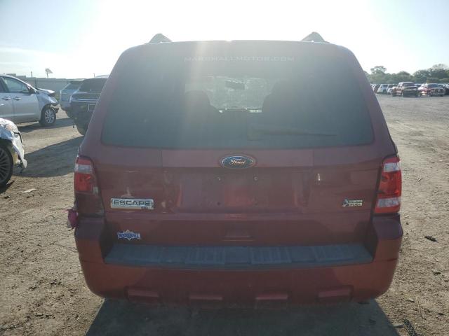 1FMCU0DG3BKA49754 - 2011 FORD ESCAPE XLT RED photo 6
