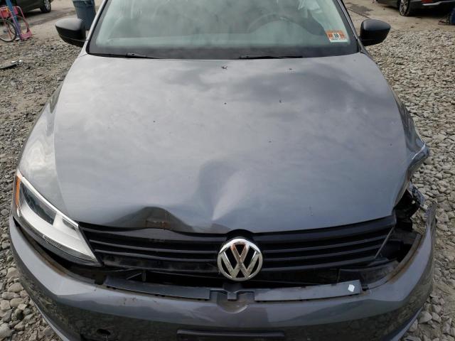 3VW2K7AJ2CM310751 - 2012 VOLKSWAGEN JETTA BASE 灰色 照片 11