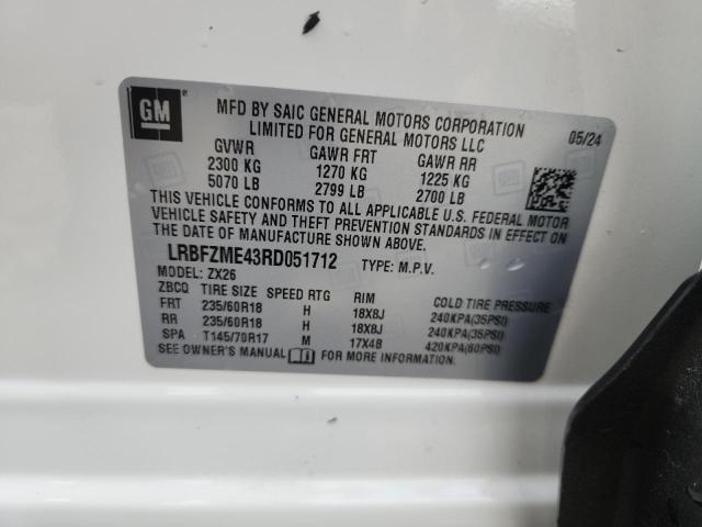 LRBFZME43RD051712 - 2024 BUICK ENVISION PREFERRED أبيض صورة 13