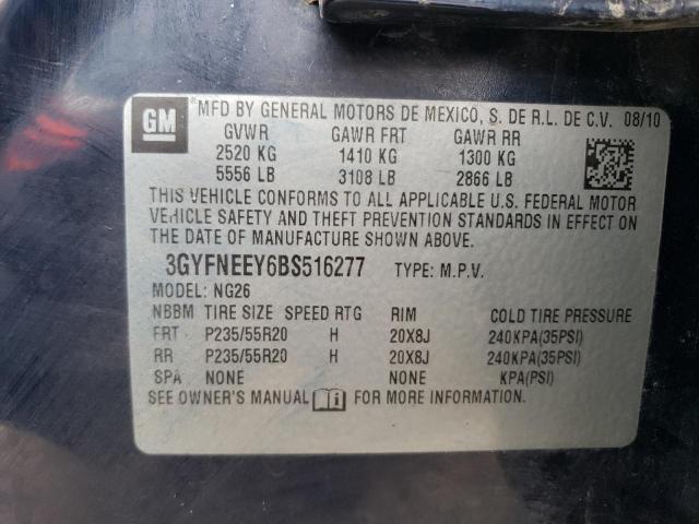 3GYFNEEY6BS516277 - 2011 CADILLAC SRX PERFORMANCE COLLECTION Көк фото 13