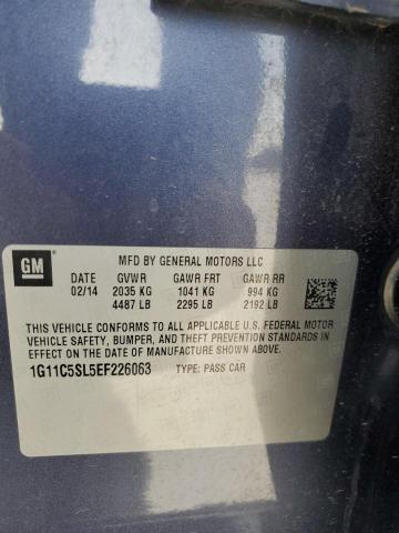 1G11C5SL5EF226063 - 2014 CHEVROLET MALIBU 1LT 蓝色 照片 12