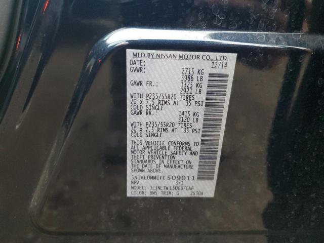 5N1AL0MM1FC509011 - 2015 INFINITI QX60 蓝色 照片 12