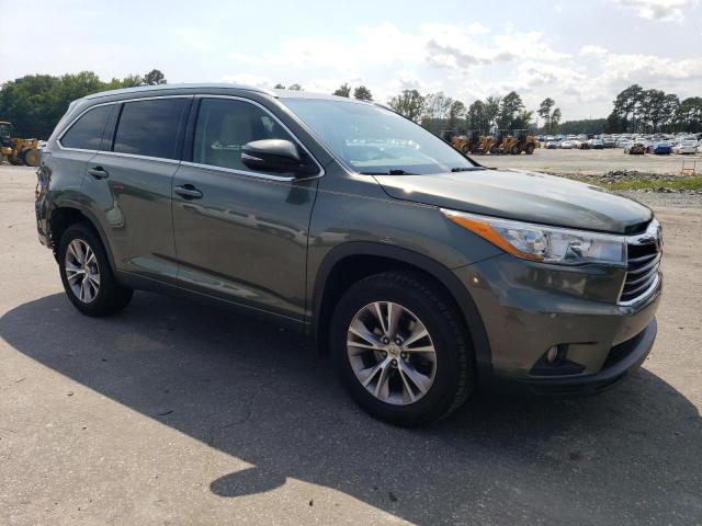 5TDJKRFHXFS208960 - 2015 TOYOTA HIGHLANDER XLE Yaşıl foto 4