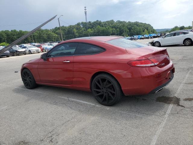 WDDWJ4KB2HF335725 - 2017 MERCEDES-BENZ C 300 4MATIC RED photo 2