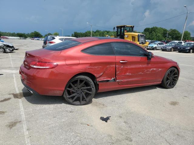 WDDWJ4KB2HF335725 - 2017 MERCEDES-BENZ C 300 4MATIC RED photo 3