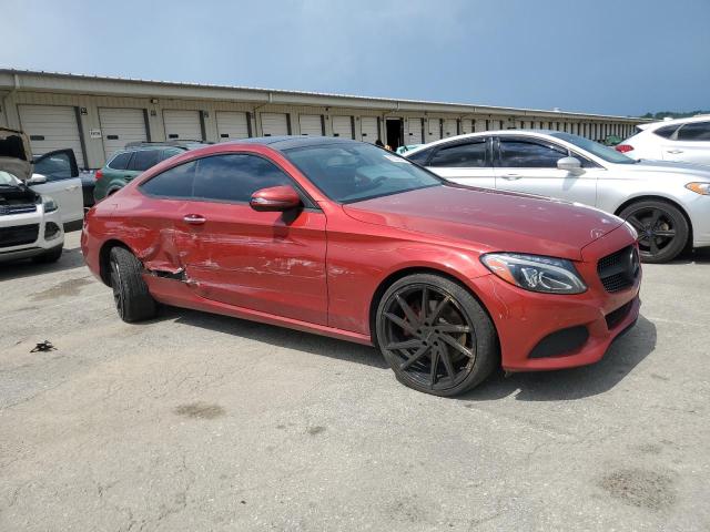 WDDWJ4KB2HF335725 - 2017 MERCEDES-BENZ C 300 4MATIC RED photo 4